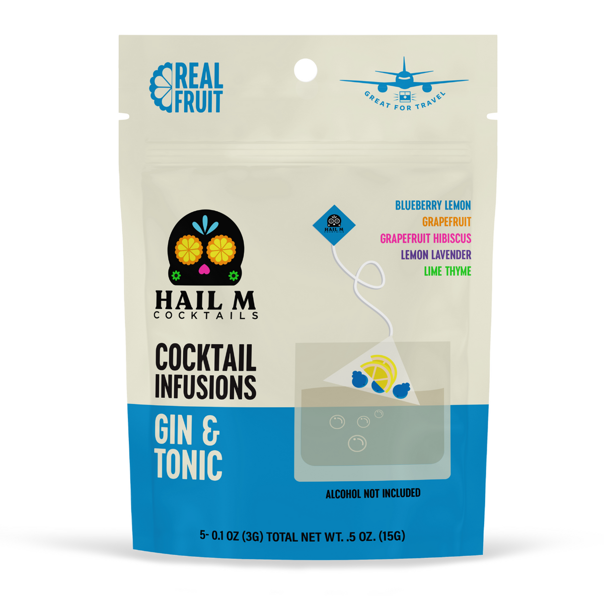 Gin & Tonic Infusion Kit – Sugar Free - Travel Cocktail Tea Bags