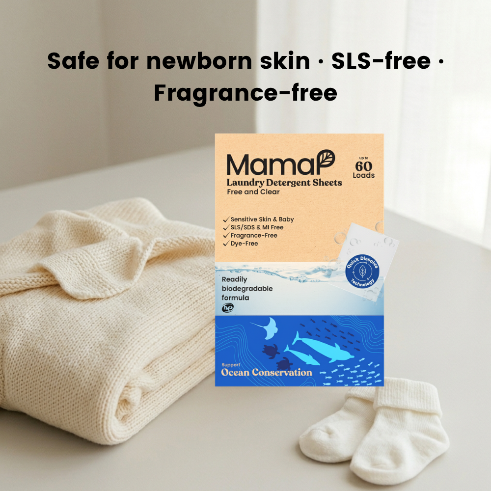 Laundry Detergent Sheets - Sensitive Skin, Baby-Safe, Fragrance-Free