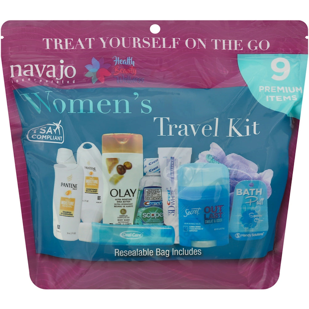 Navajo Handy Solutions 9 Piece Resealable Women's Travel Kit