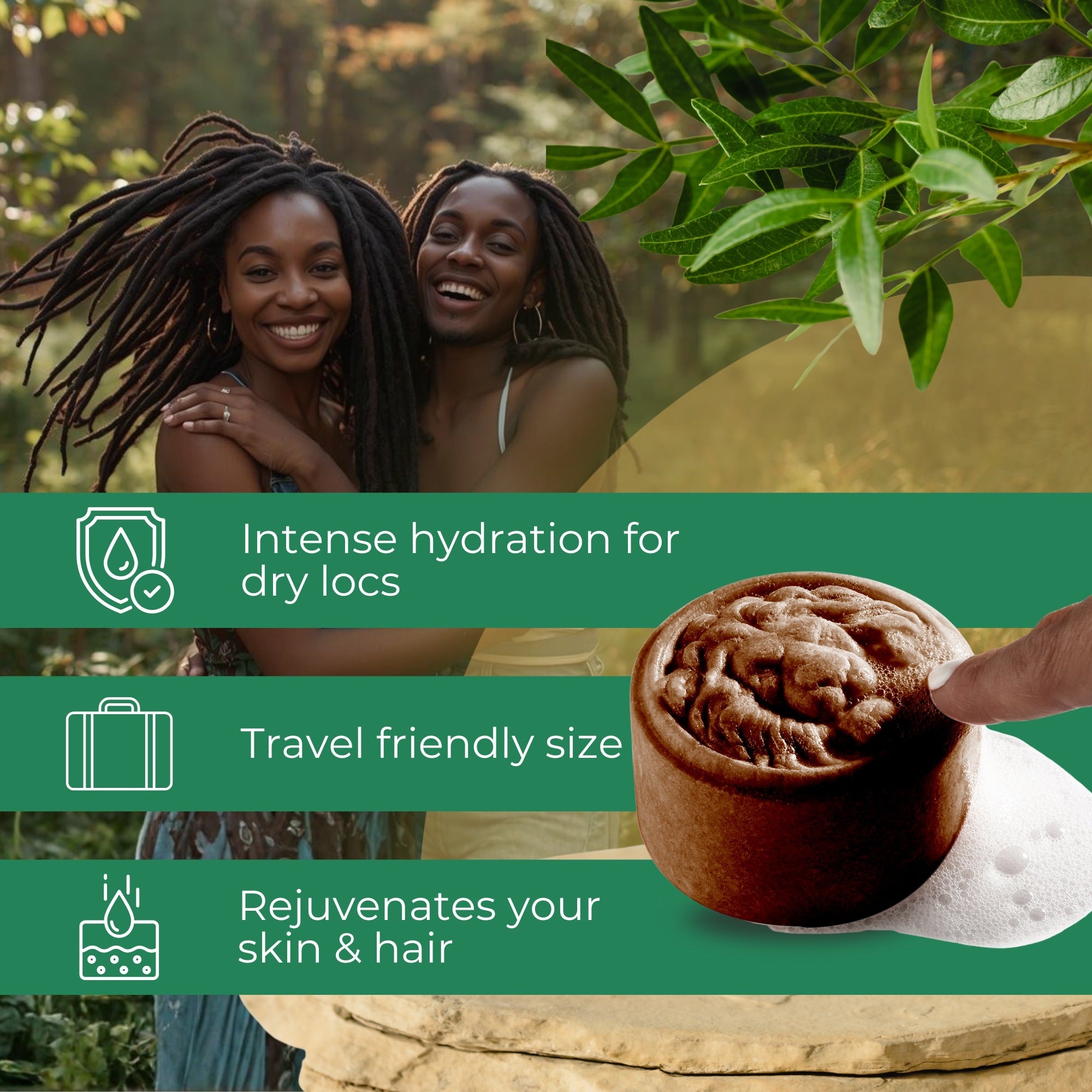 Dreadlock Shampoo Bar & Conditioner - Tobacco