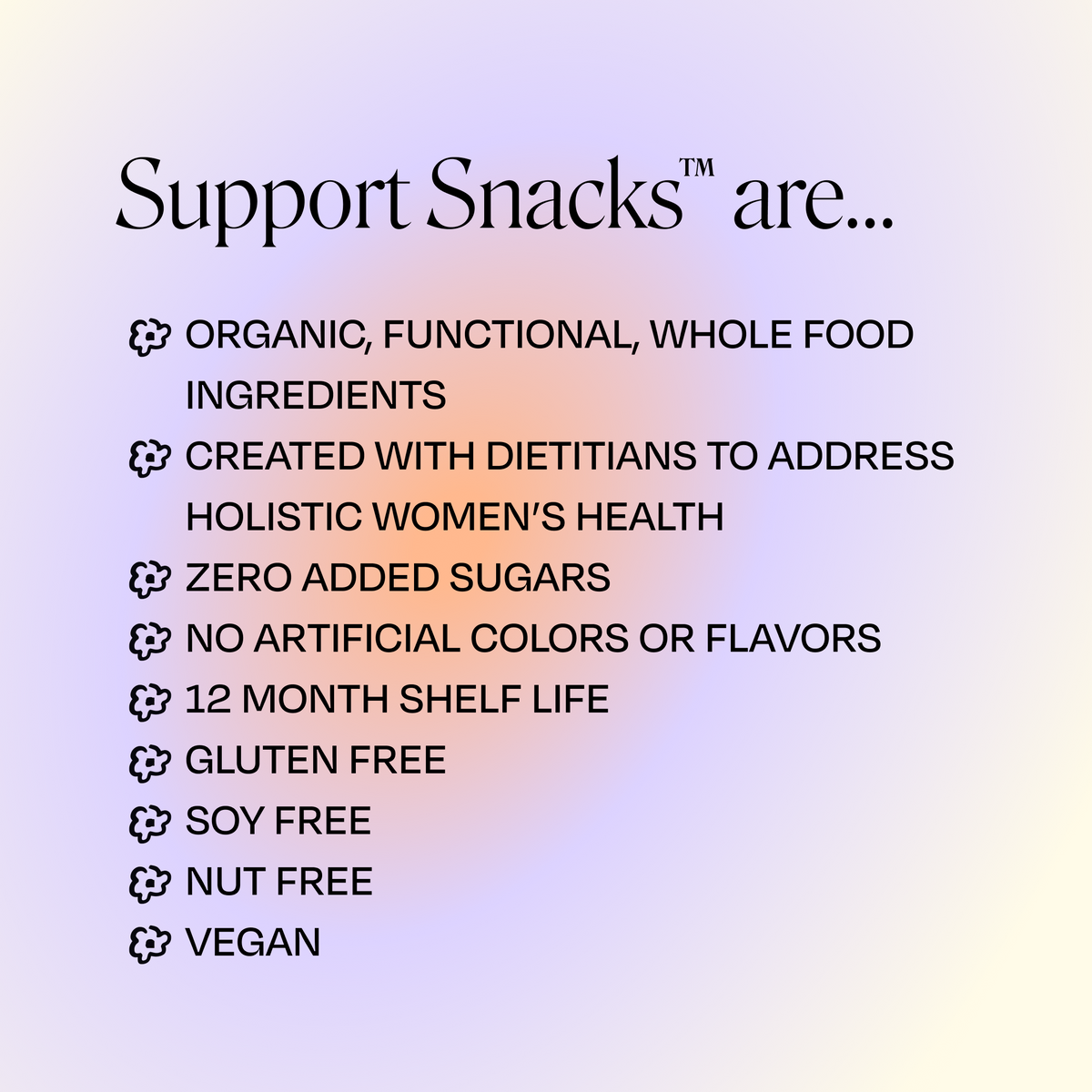 The Support Snack™ Six