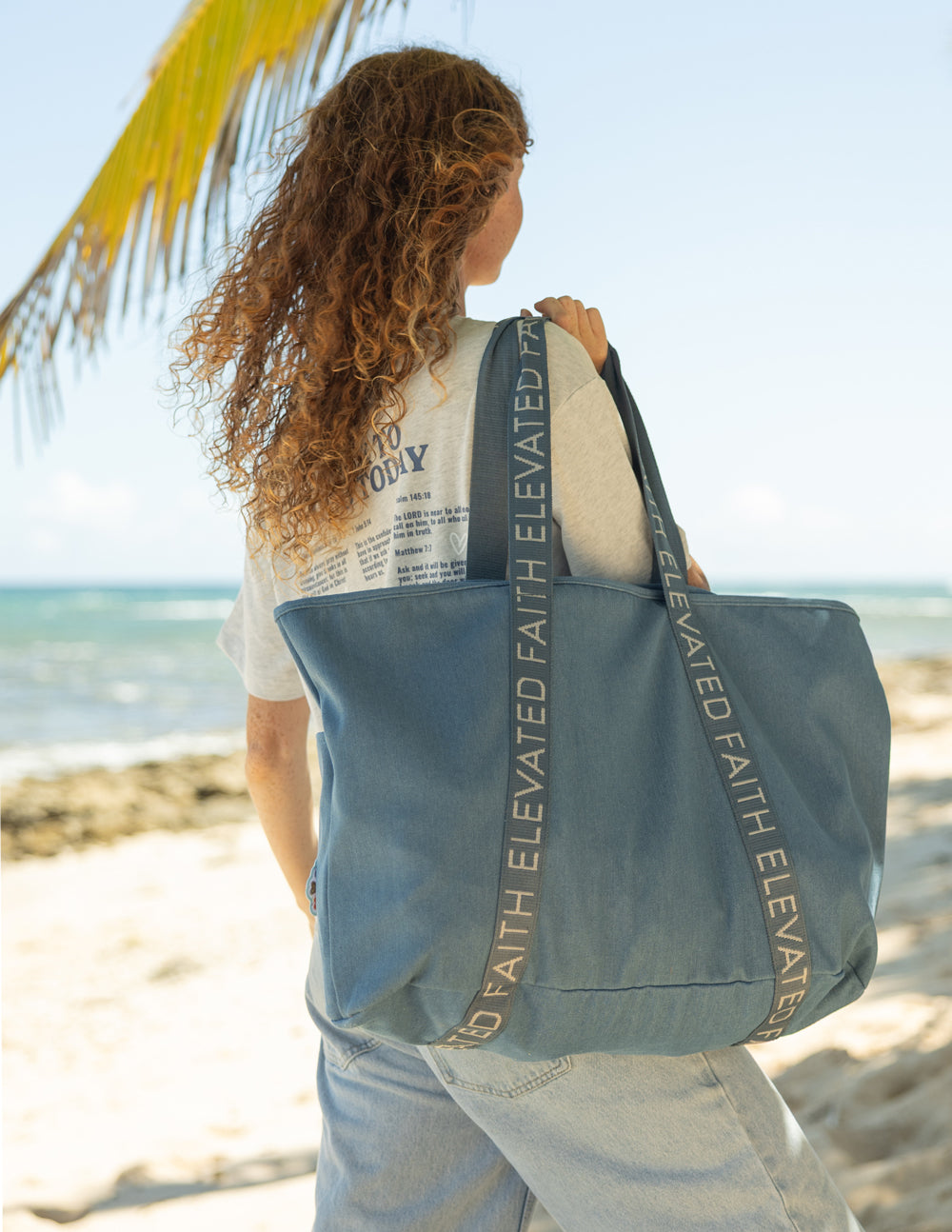 The Large Everyday Denim Tote Patch Kit