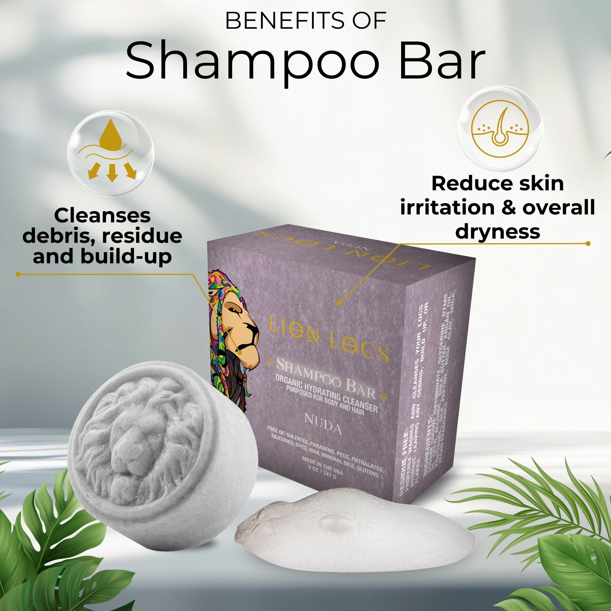 Dreadlock Shampoo Bar & Conditioner - Nuda
