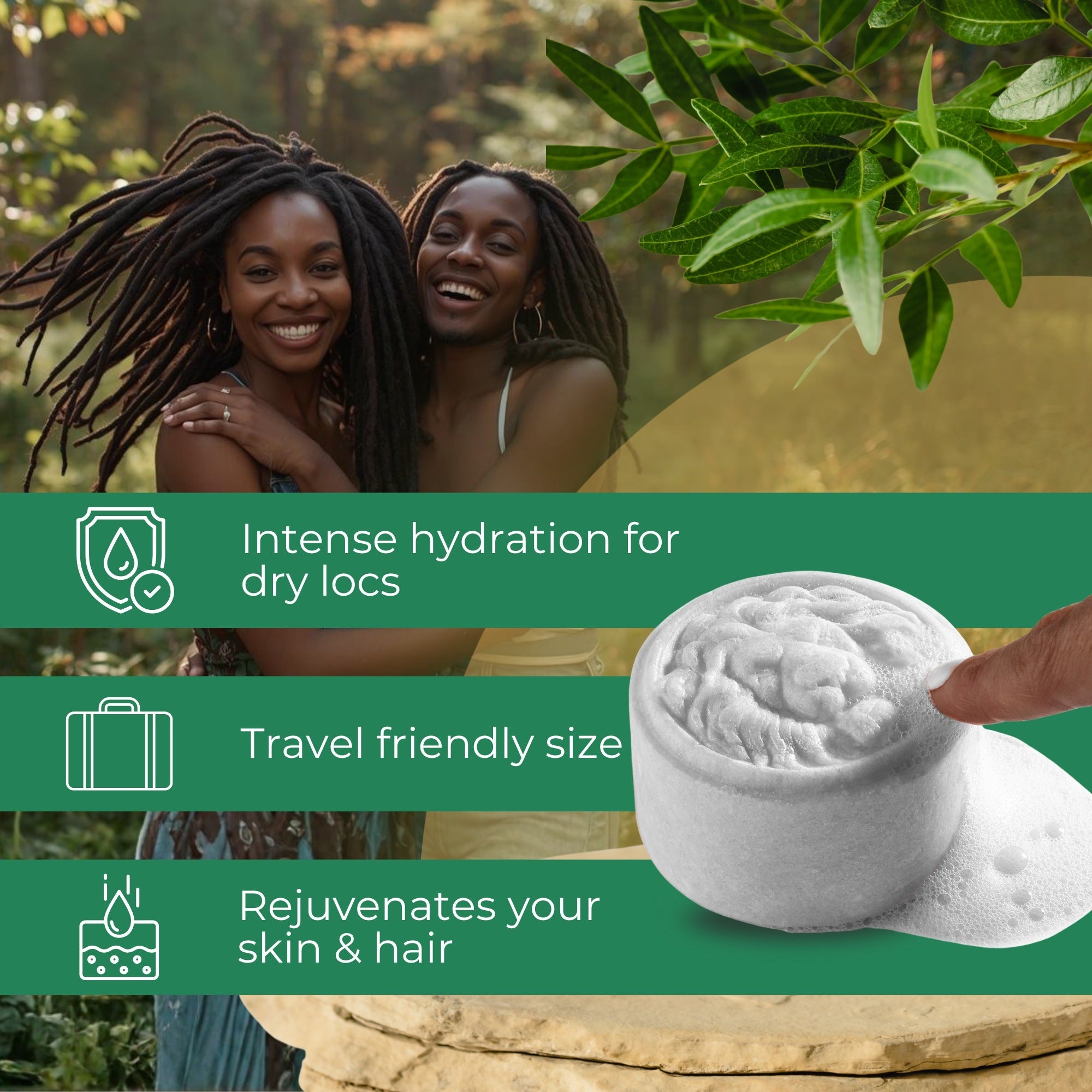 Dreadlock Shampoo Bar & Conditioner - Nuda