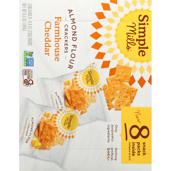 Simple Mills  Farmhouse Cheddar Almond Flour Crackers