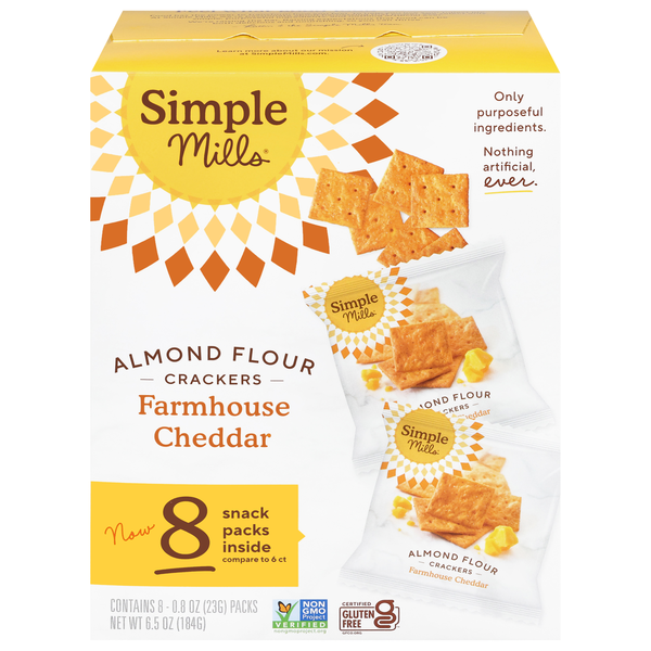Simple Mills  Farmhouse Cheddar Almond Flour Crackers